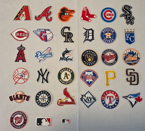 Mlb team patch embroidered - mlb,